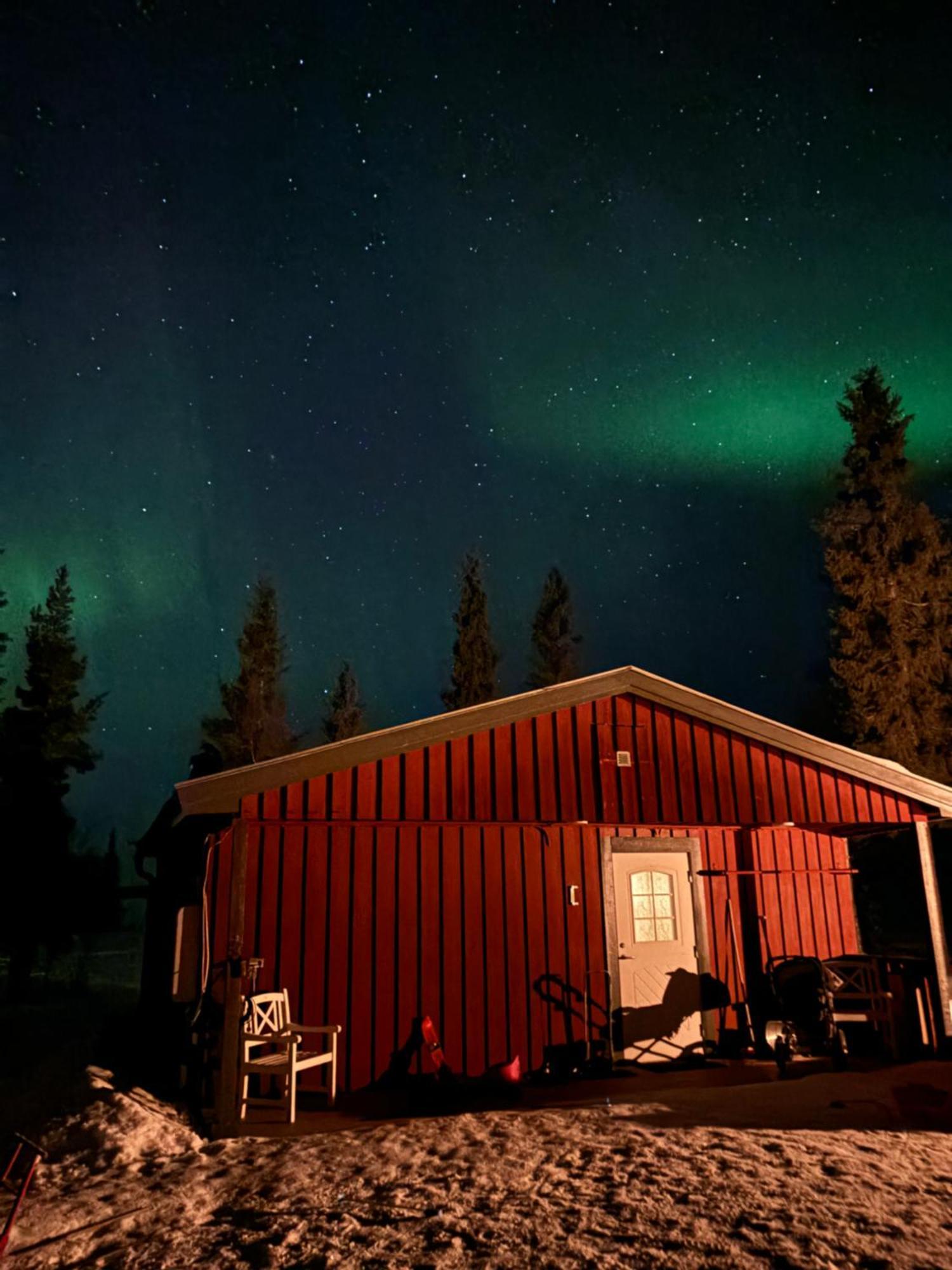Camp Caroli Family House Villa Jukkasjärvi Exteriör bild